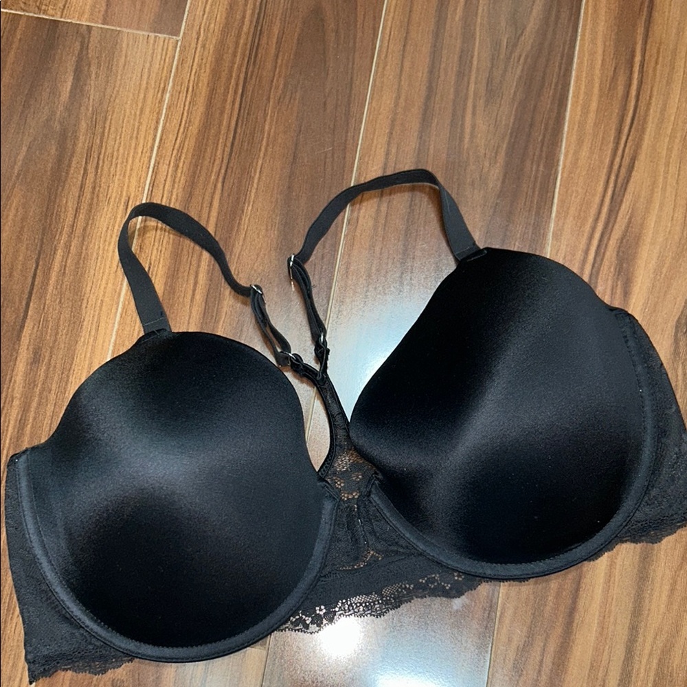 40dd Maidenform Black Lightly Lined Front Close R… - image 1